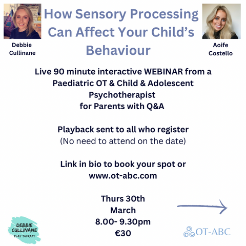 WEBINAR: “How Sensory Processing Can Affect your Child’s Behaviour”